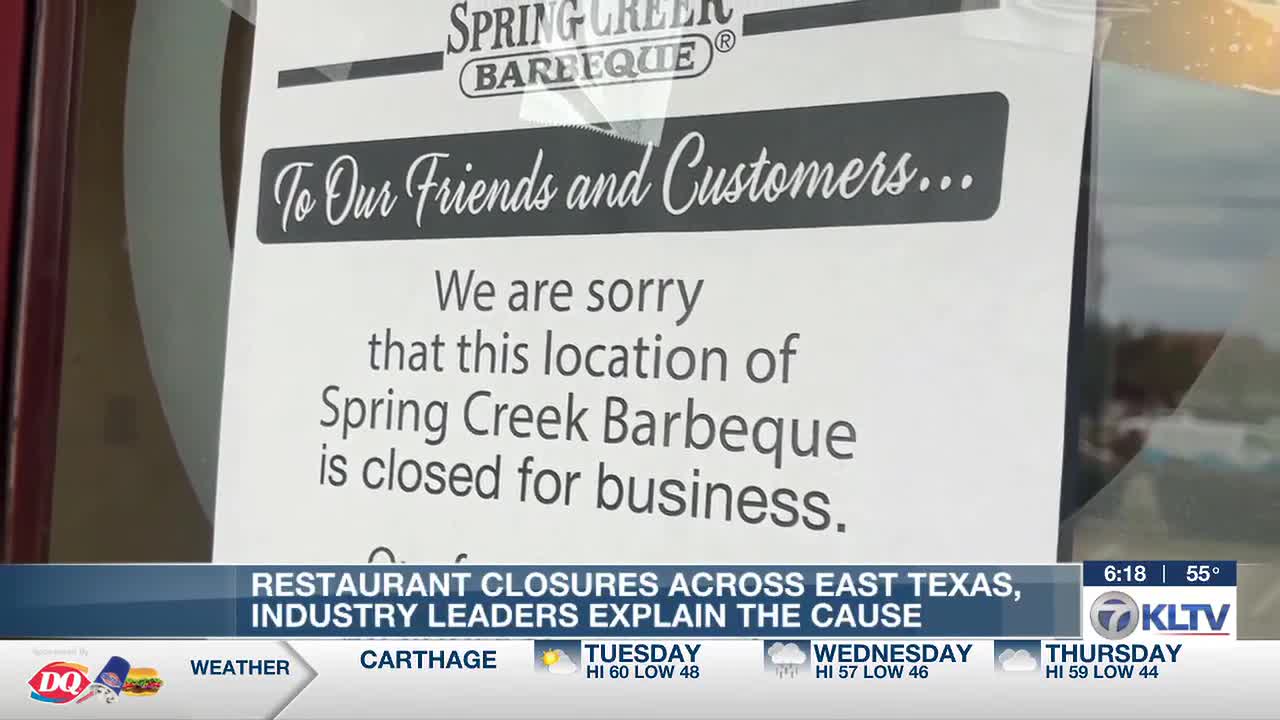 Not your imagination : Why restaurants are closing across East Texas