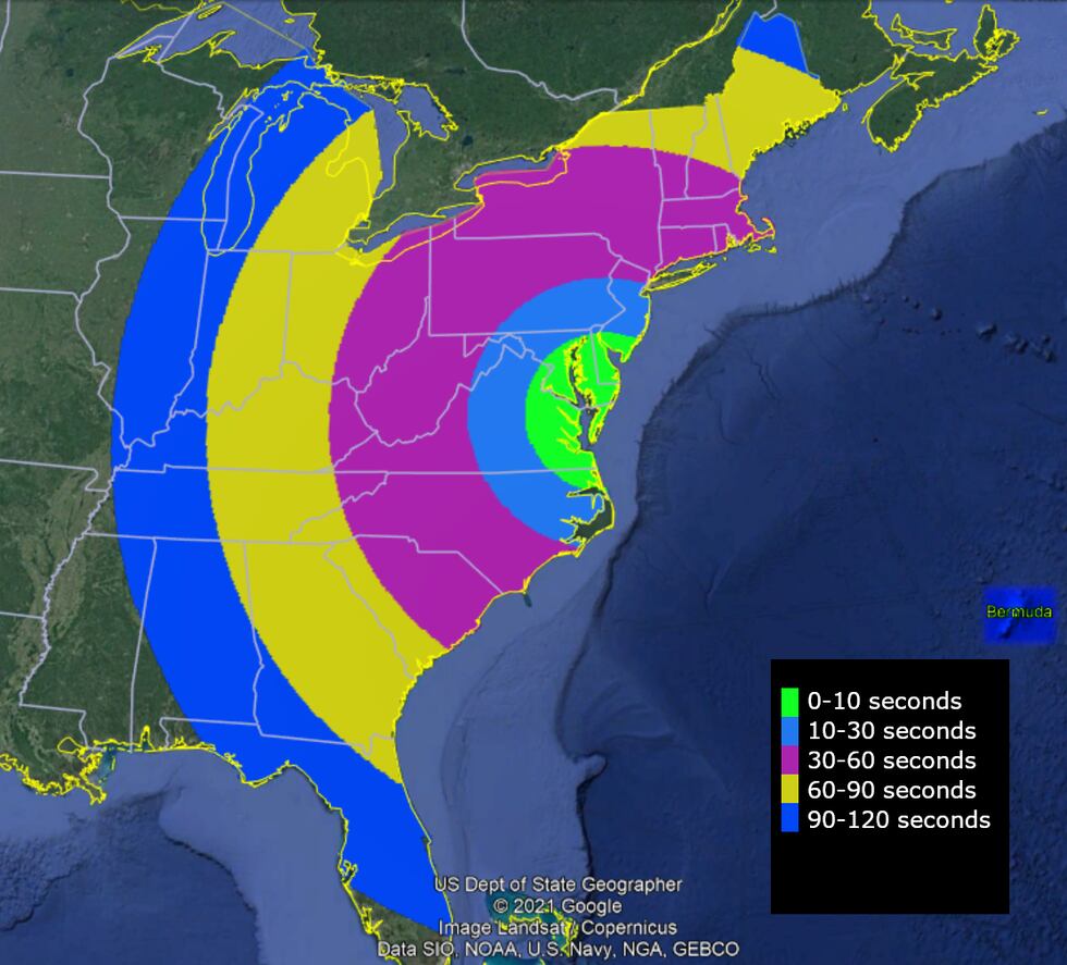 Google Maps Rockets Saturday night NASA rocket launch may be visible across eastern US
