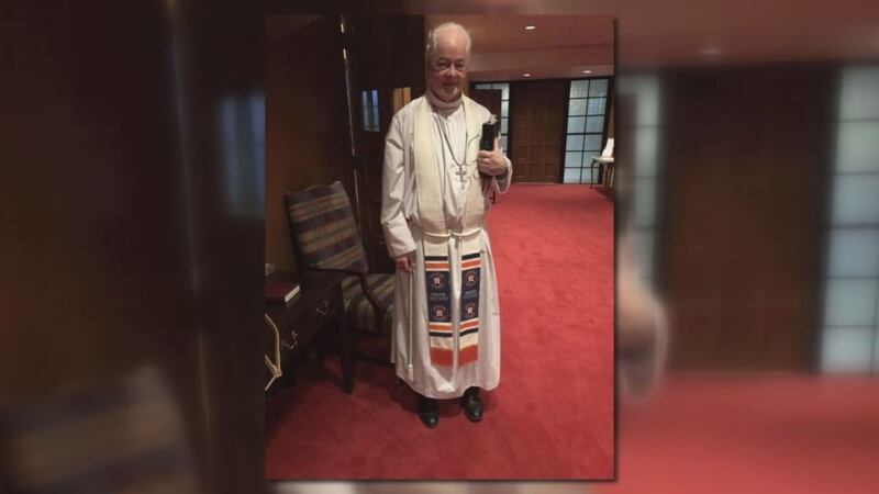 Father Ralph Morgan Lufkin minister brings his love for the Astros to the pulpit