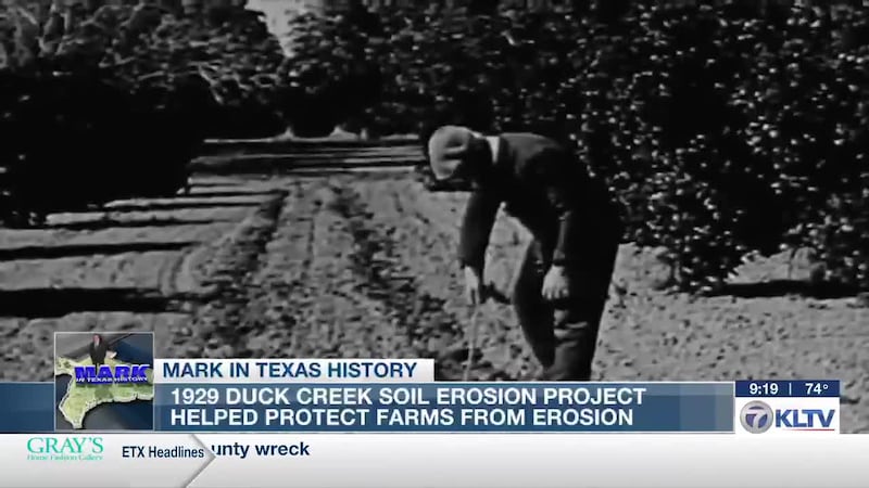 Mark in Texas History: Duck Creek soil erosion project marked piece of Texas history