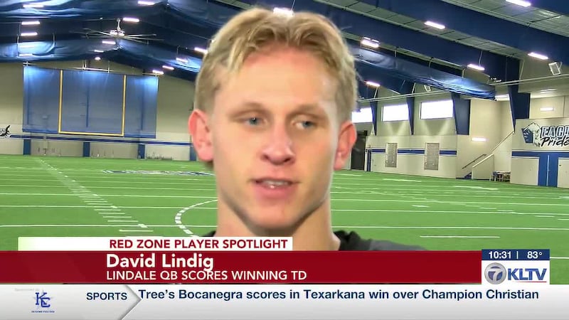 Lindale QB David Lindig named Red Zone Player Spotlight after game-winning drive