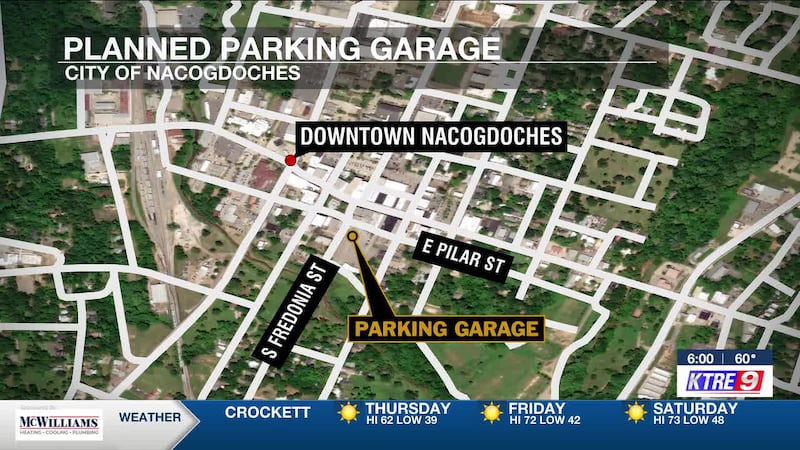 Nacogdoches plans $10 million parking garage to address downtown shortage