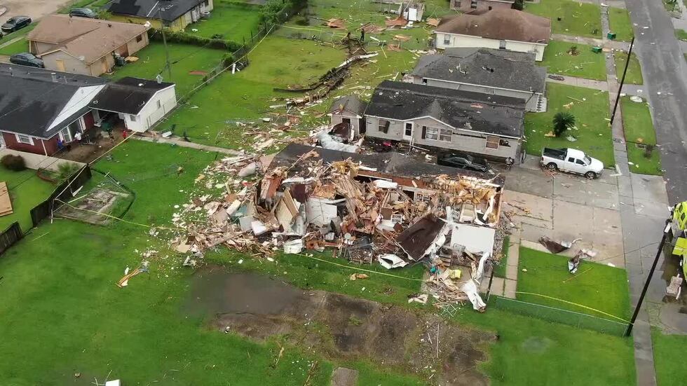Drone video shows Avondale storm damage after possible tornado