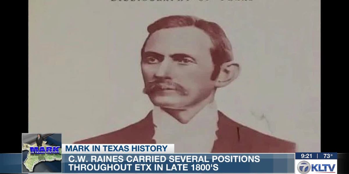 Mark in Texas History: Marker in Mineola tells story of C.W. Raines' impact on Texas history