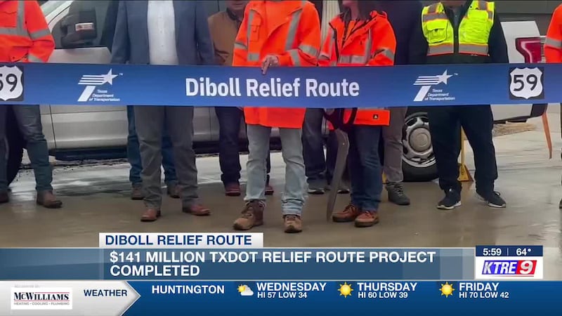 $141 million Diboll Relief Route project completed after decades of planning