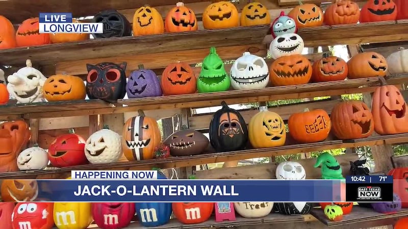 Display at Knob Crest and Regal Oak draws community members for annual Halloween photos