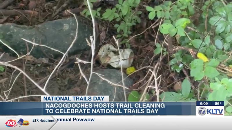 Nacogdoches celebrates National Trails Day with community cleanup