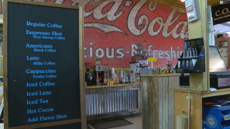 Hardware on the Square has a modern coffee shop in San Augustine. The renovation revealed a...