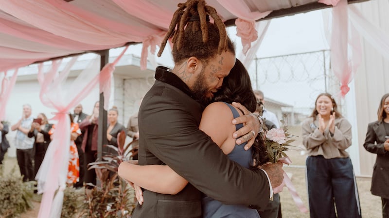 This photo provided by God Behind Bars shows a prisoner at the Louisiana State Penitentiary...