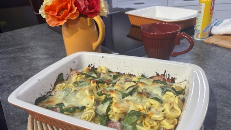 Ham and spinach pasta casserole by Mama Steph