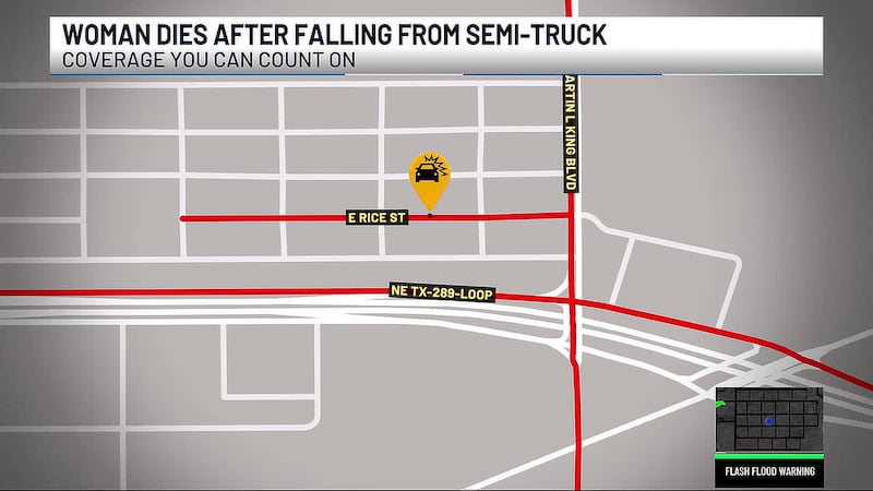 Woman dies after falling from semi truck