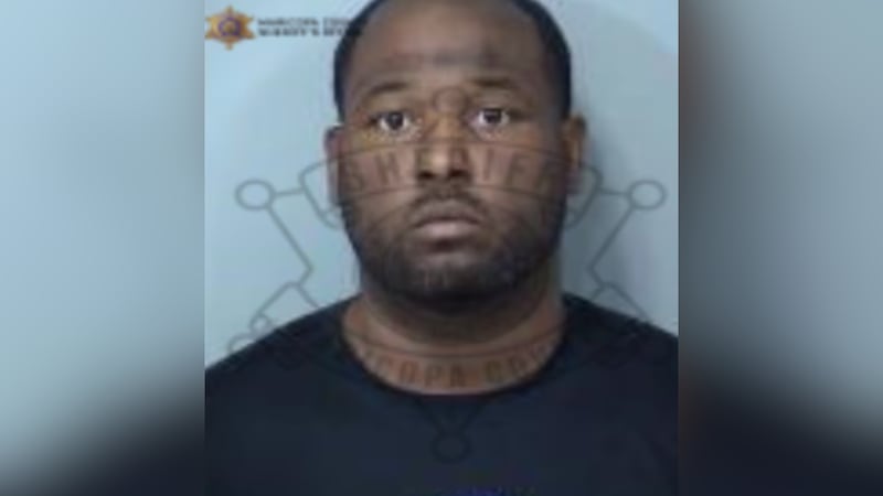 Natrell Curtis, 30, was arrested after shots were fired during a road rage situation in Mesa.
