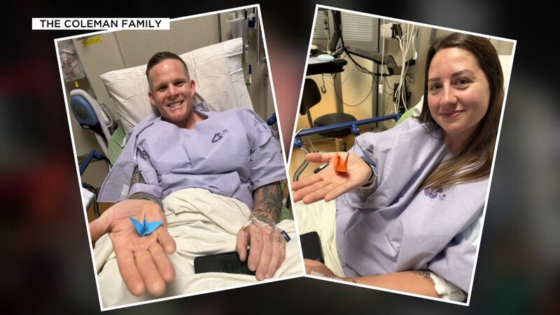 Junior Coleman, 31, was diagnosed with a rare kidney disease last April and his wife,...