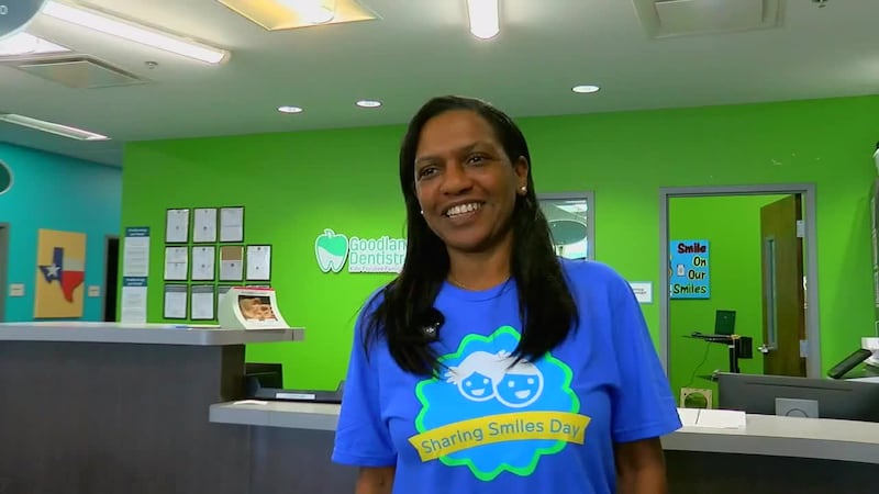 Volunteers gathered at Goodland Dentistry in Lufkin for Sharing Smiles Day, a national program...