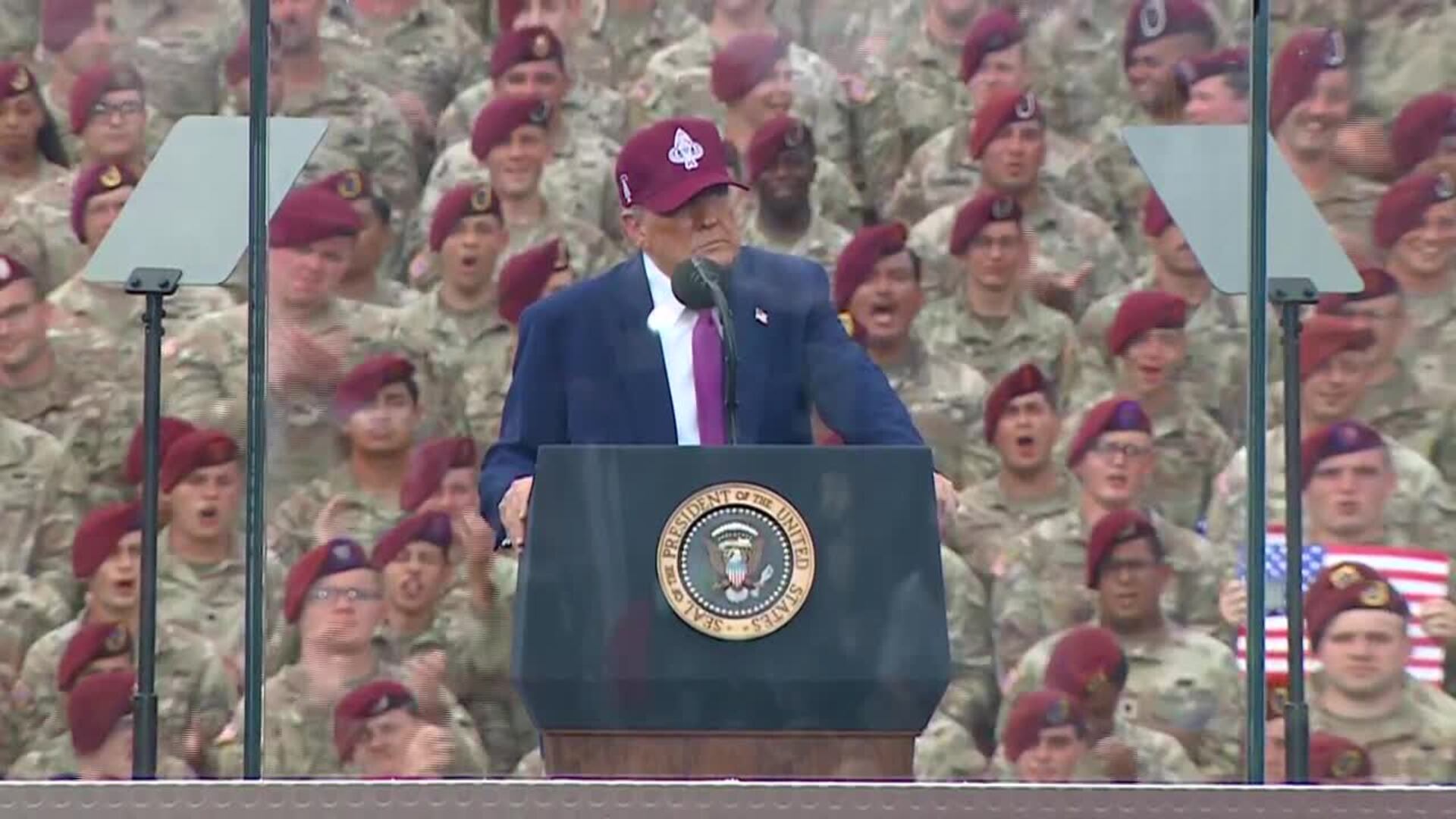 Trump announces he will rename military bases