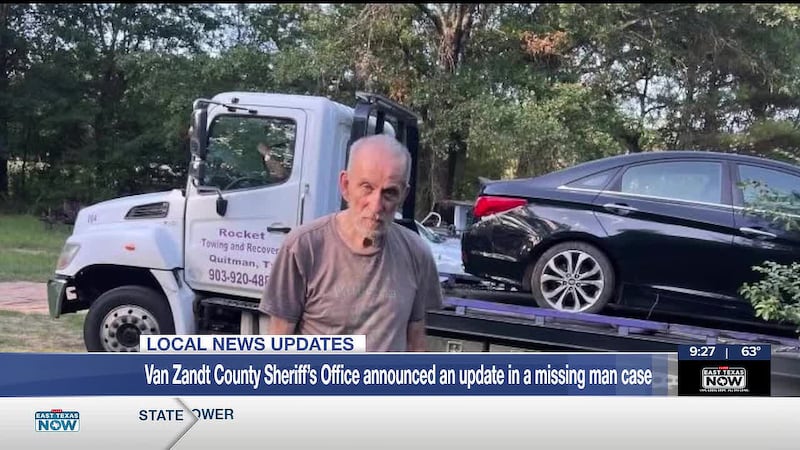 Missing Van Zandt County man found deceased
