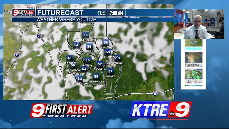 KTRE First Alert Monday Evening Webcast