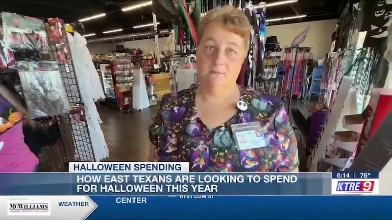 Kristy Dyess is costume shopping at East Texas Goodwill stores. She said Halloween is...