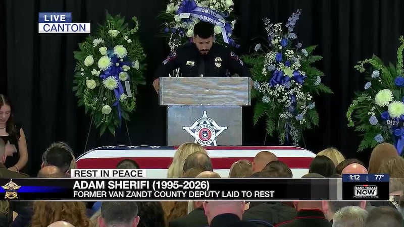 Funeral service for Van Zandt County Deputy Adam Sherifi