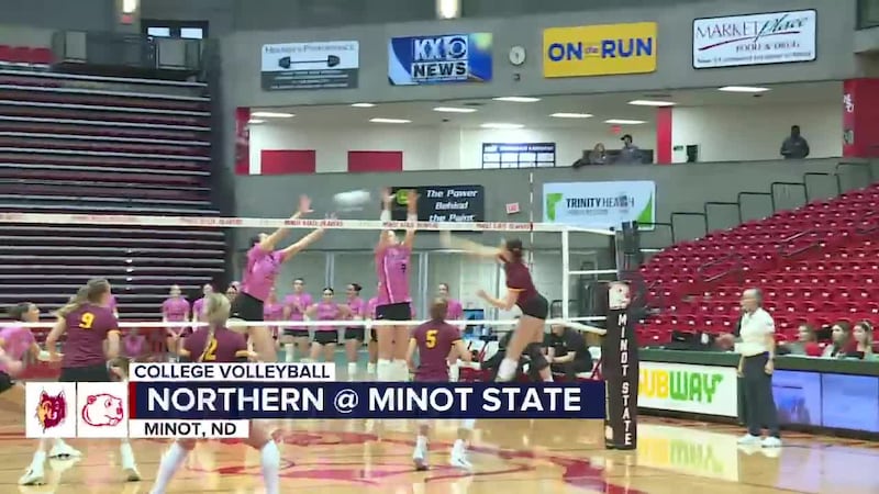 Northern Volleyball gets sweep at Minot State