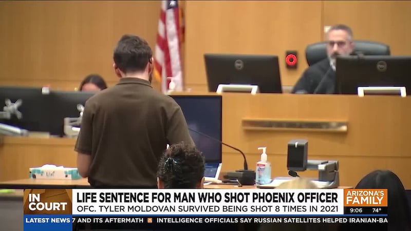 After years of surgeries, therapy and recovery, Phoenix Officer Tyler Moldovan faced the man...