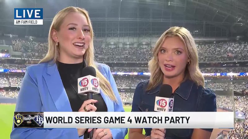 WMTV's Mackenzie Davis and Tabitha Bland are in Milwaukee as the Brewers battle the Rays in...