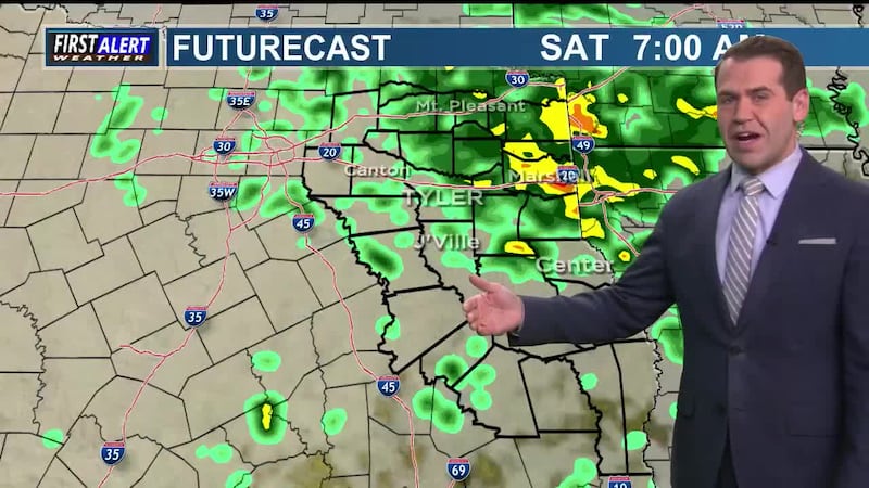 Rain possible for some on Halloween. Storms possible early next week.