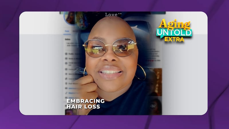Woman who lost her hair to alopecia says sharing her story has helped her support other women...