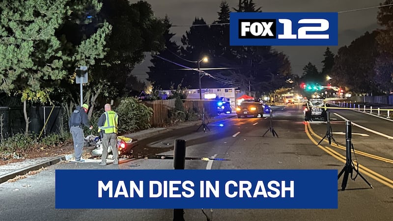A 25-year-old man died after crashing into a tree while riding his motorcycle in Vancouver on...