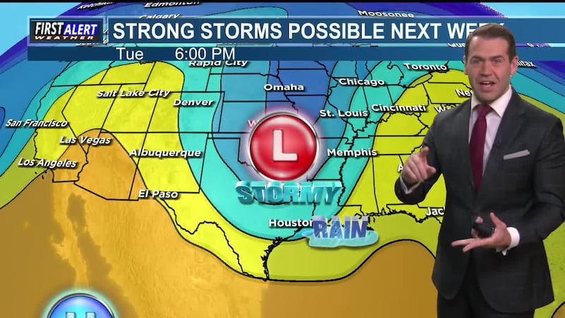 Rain possible today and on Halloween. Storms still expected next week.