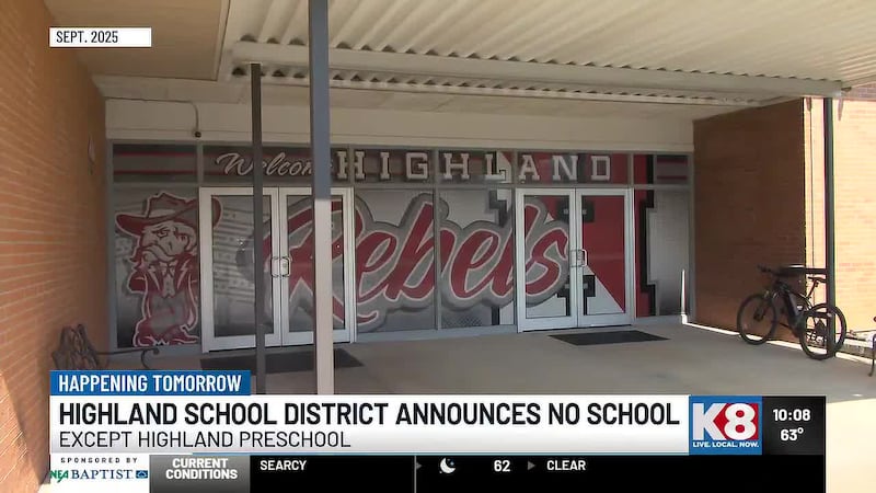 Highland School District campuses will be closed tomorrow, Oct. 30, due to inspections of HVAC...