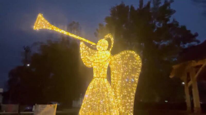 Sunday was the unveiling of the new angel.